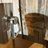 Seau à champagne art deco en métal argenté