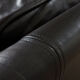 Mogens Hansen black aniline 3 seater sofa from the 70s.