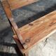 Grand banc ancien en bois avec dossier – fin XIXe siècle, pin et chêne