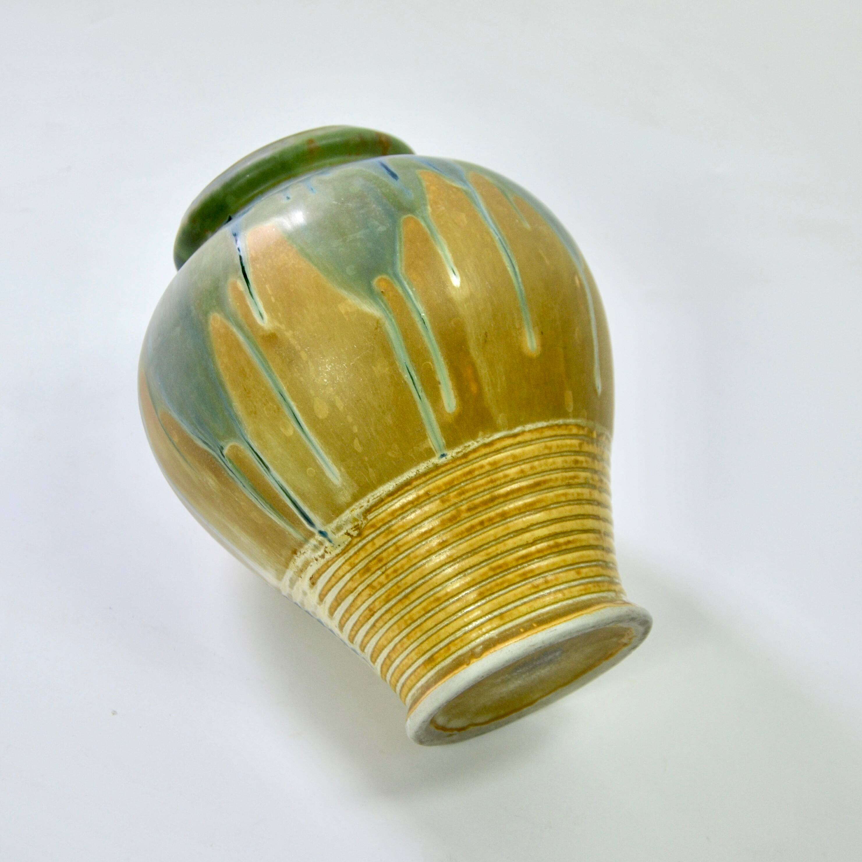 Vase en grès flammé grès de Puisaye grès de Puisaye