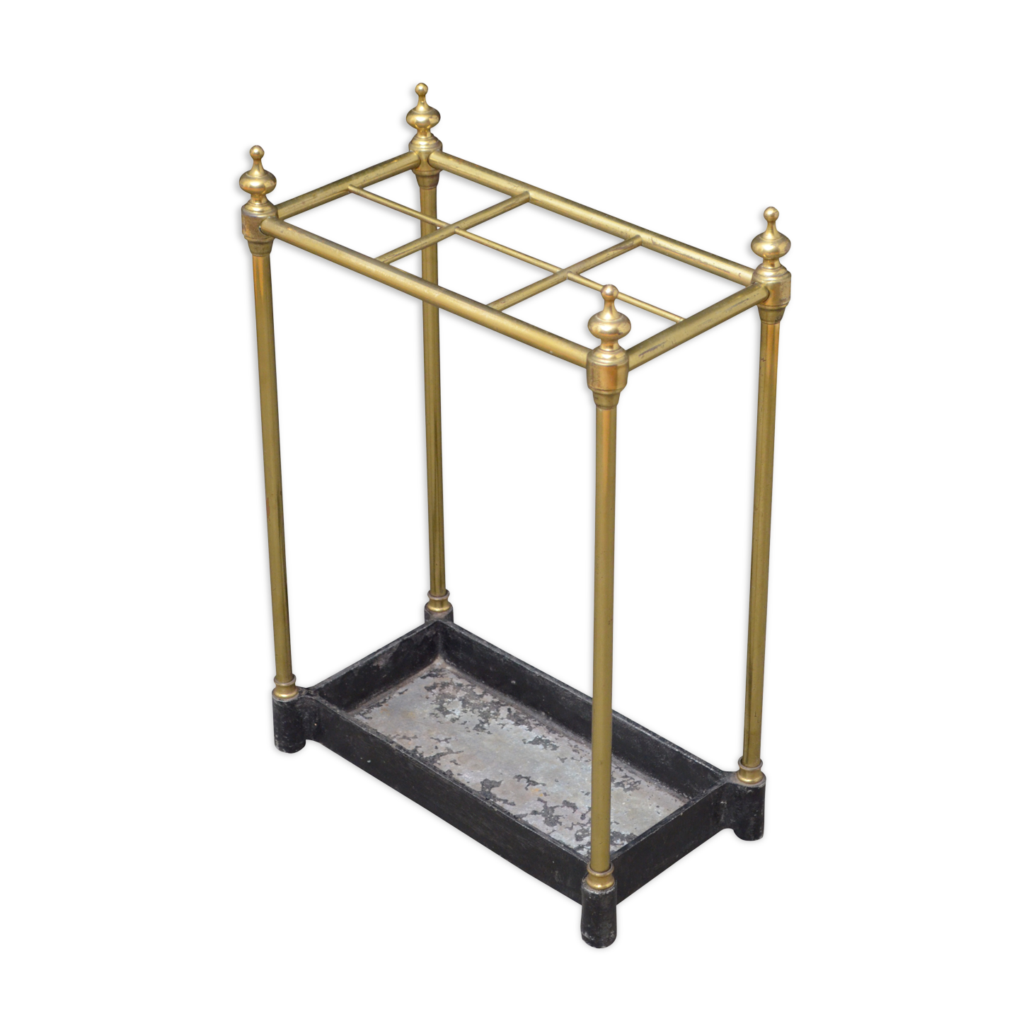 Porte-parapluie en laiton vintage