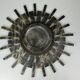 60s 70s Brutalist wall lamp wall light iron & glass by Honsel Leuchten