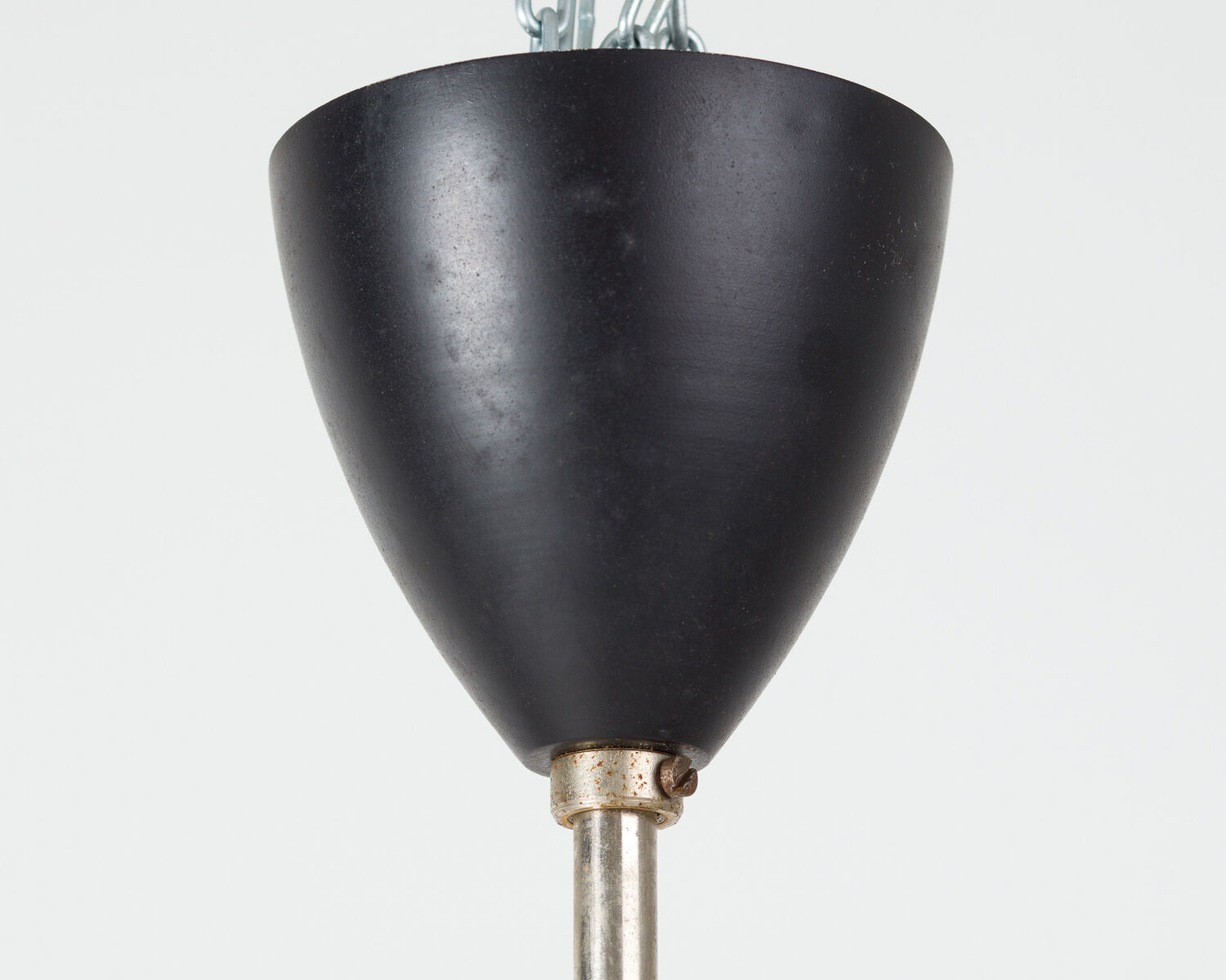 Opaline glass hanging lamp 1950