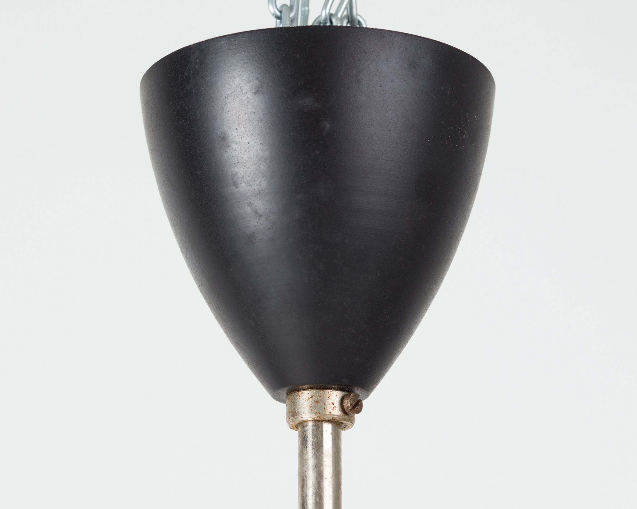 Opaline glass hanging lamp 1950