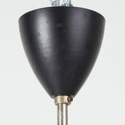 Opaline glass hanging lamp 1950