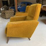Pair of armchairs rené jeannot by ergy 50-60