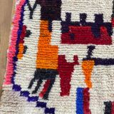 Handmade pure wool Moroccan rug 3x2 m