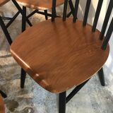 Set of 8 Scandinavian vintage Tapiovaara chairs