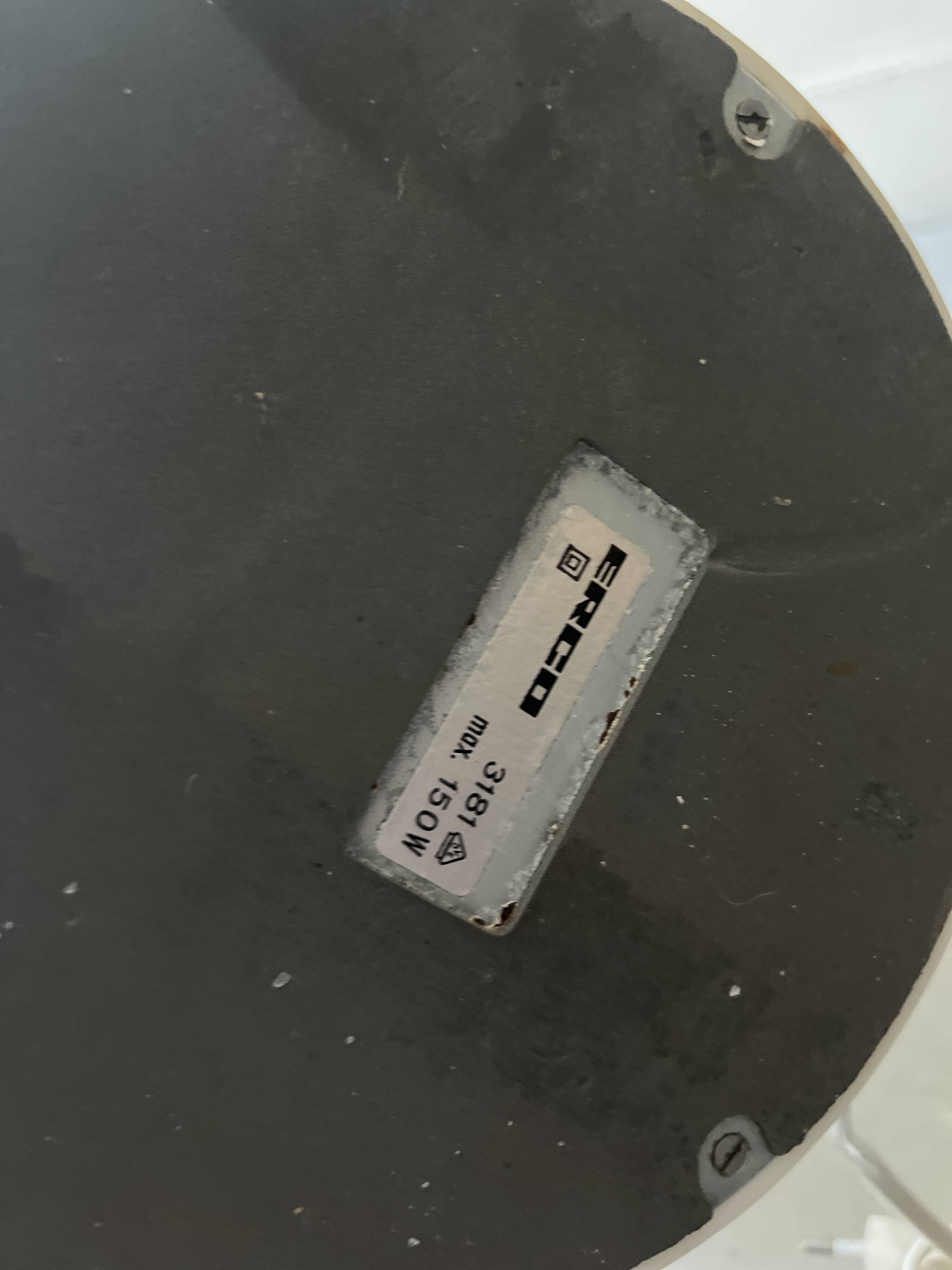 tulip table lamp ERCO, design 1970