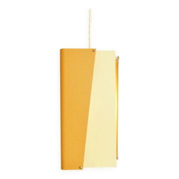 Rare metal pendant light for Lyfa, Denmark 1960's
