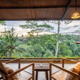 Armchair in natural wood (teak) minimalist design
