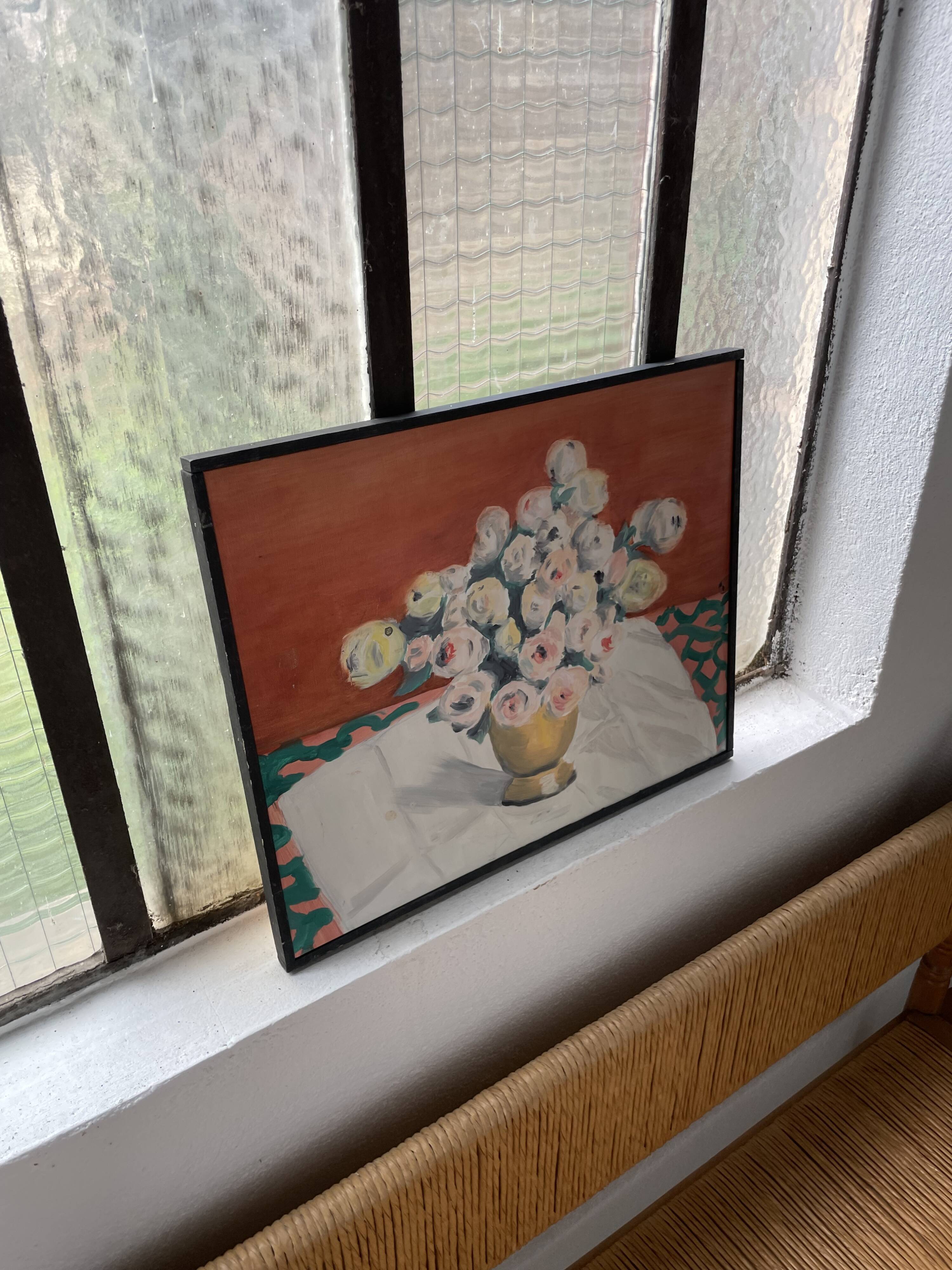 Oil painting flowers