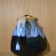 Blue flamed stoneware jug