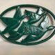 Zoomorphic enameled cast iron trivet