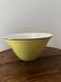 Vintage old yellow bowl Moulin des loups