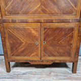 Secretary guillotine Louis XVI era in marquetry around 1760-1780