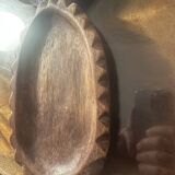 Vide poche vintage en bois sculpté formant un ananas