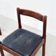 Set of six leather "Carimate" dining chairs by Vico Magistretti for Cassina