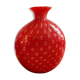 Red ball vase in Murano blown glass – Italy 1970s