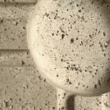 Sculpted travertine ashtray by Fratelli Manelli, Italian design 1970.