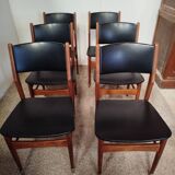 6 teak chairs from the 70s