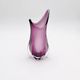Murano Sommerso Vase Sculptural Organic Amethyst