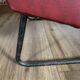 Paire de fauteuils vintage rouge bordeaux