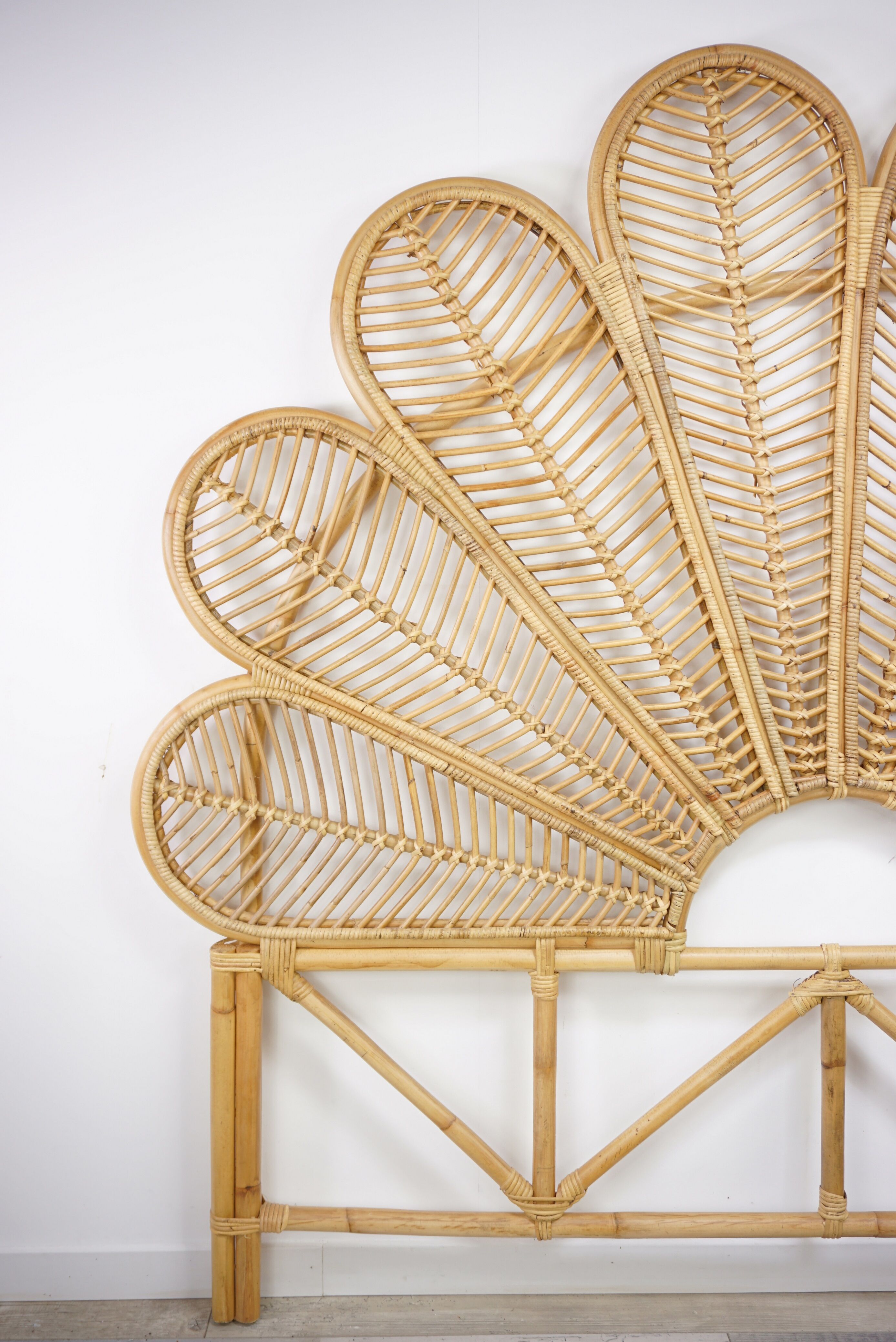 Rattan headboard