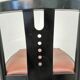 Vintage THONET Bentwood Dining Chair: Postmodern Brown Leather Seat
