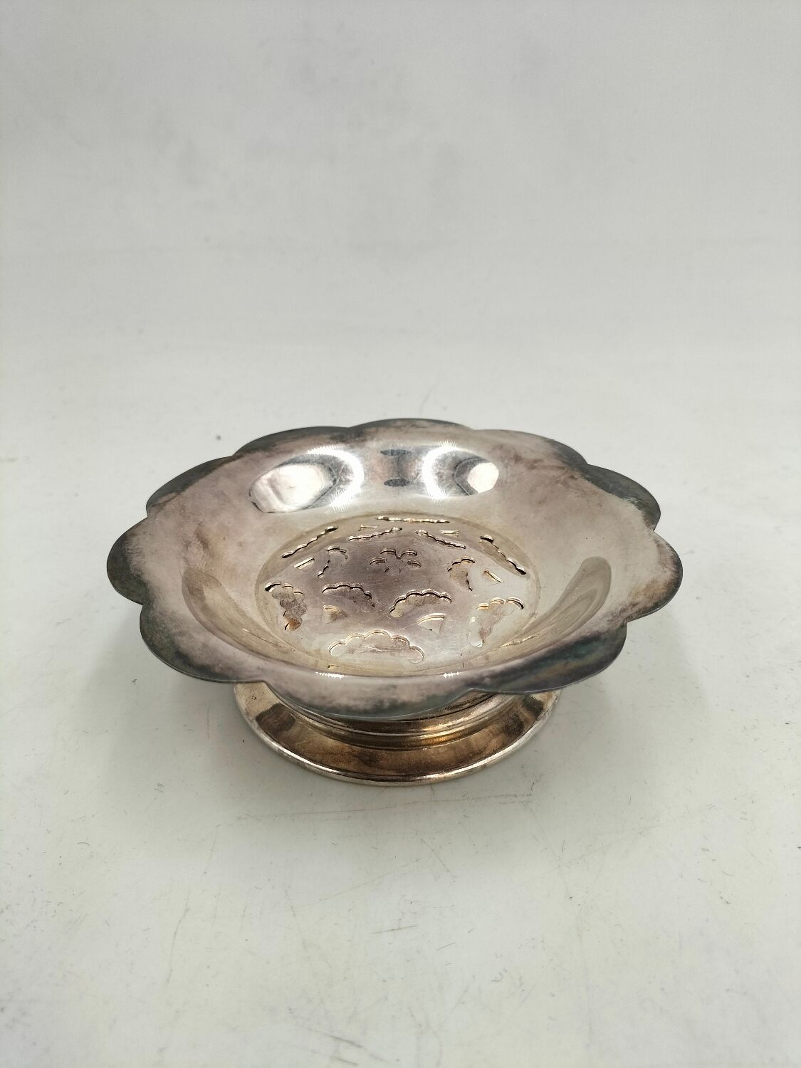 Silver-plated butter dish
