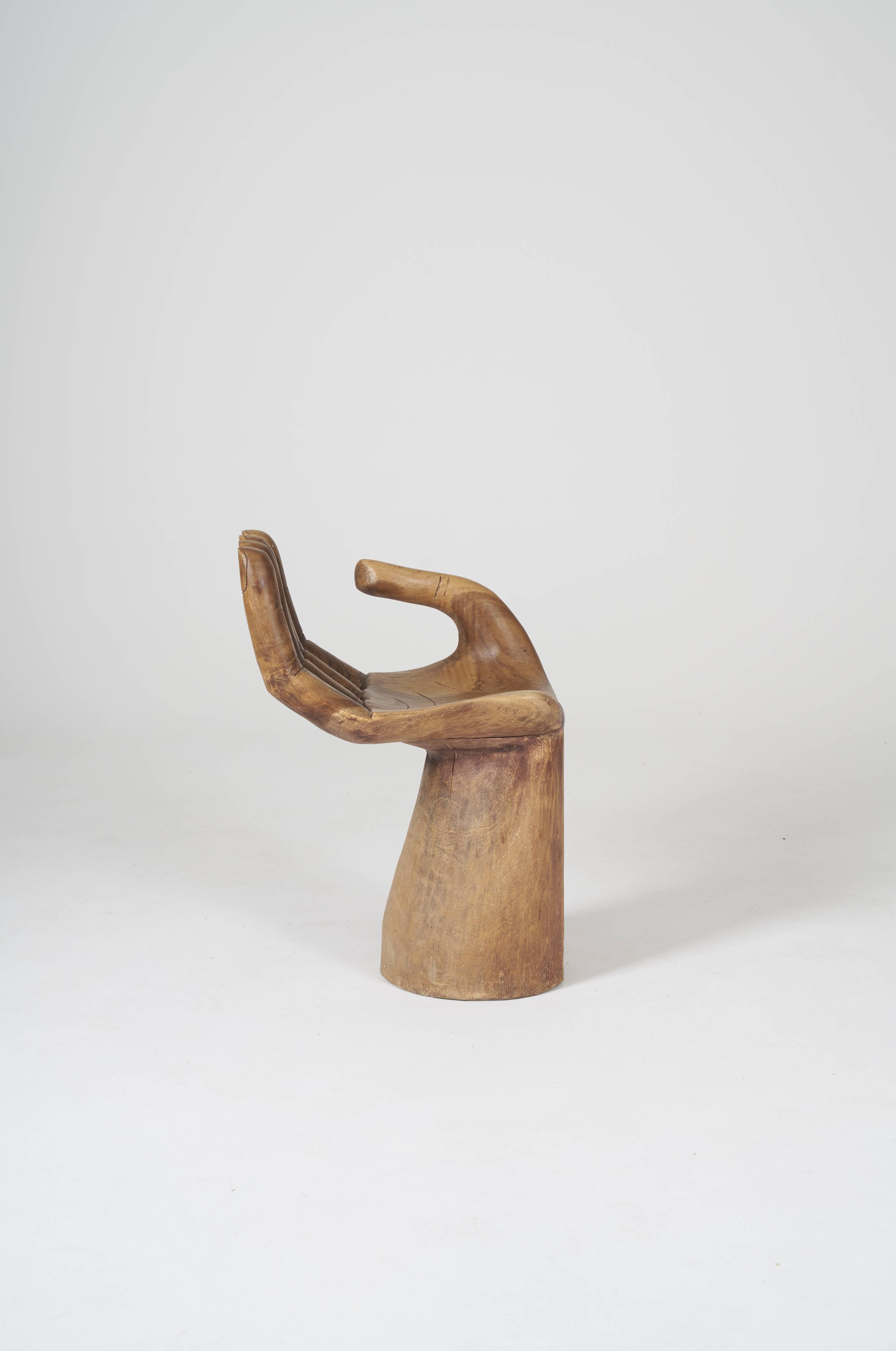 Solid wood hand chair