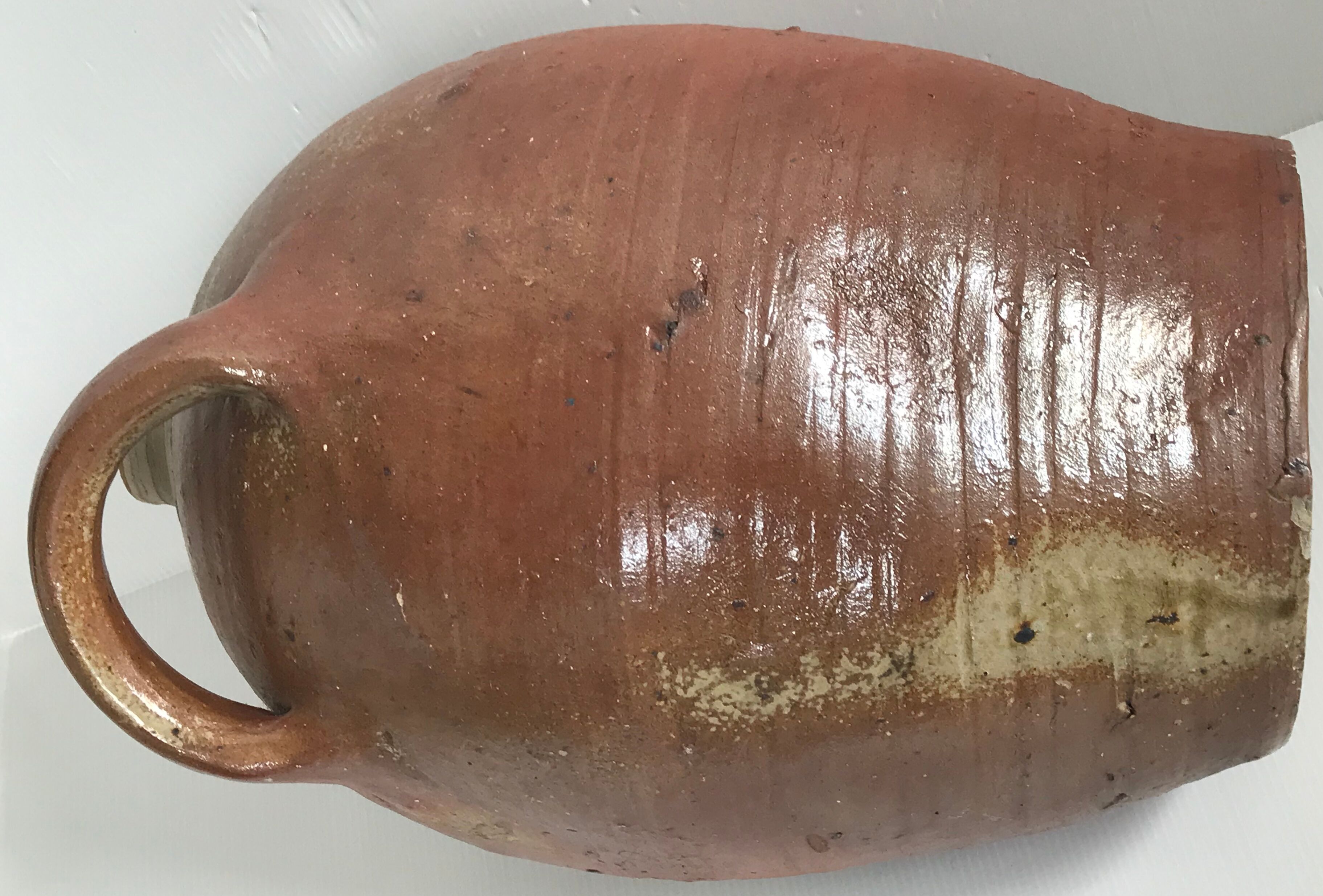 Pot jarre en grès vernissé