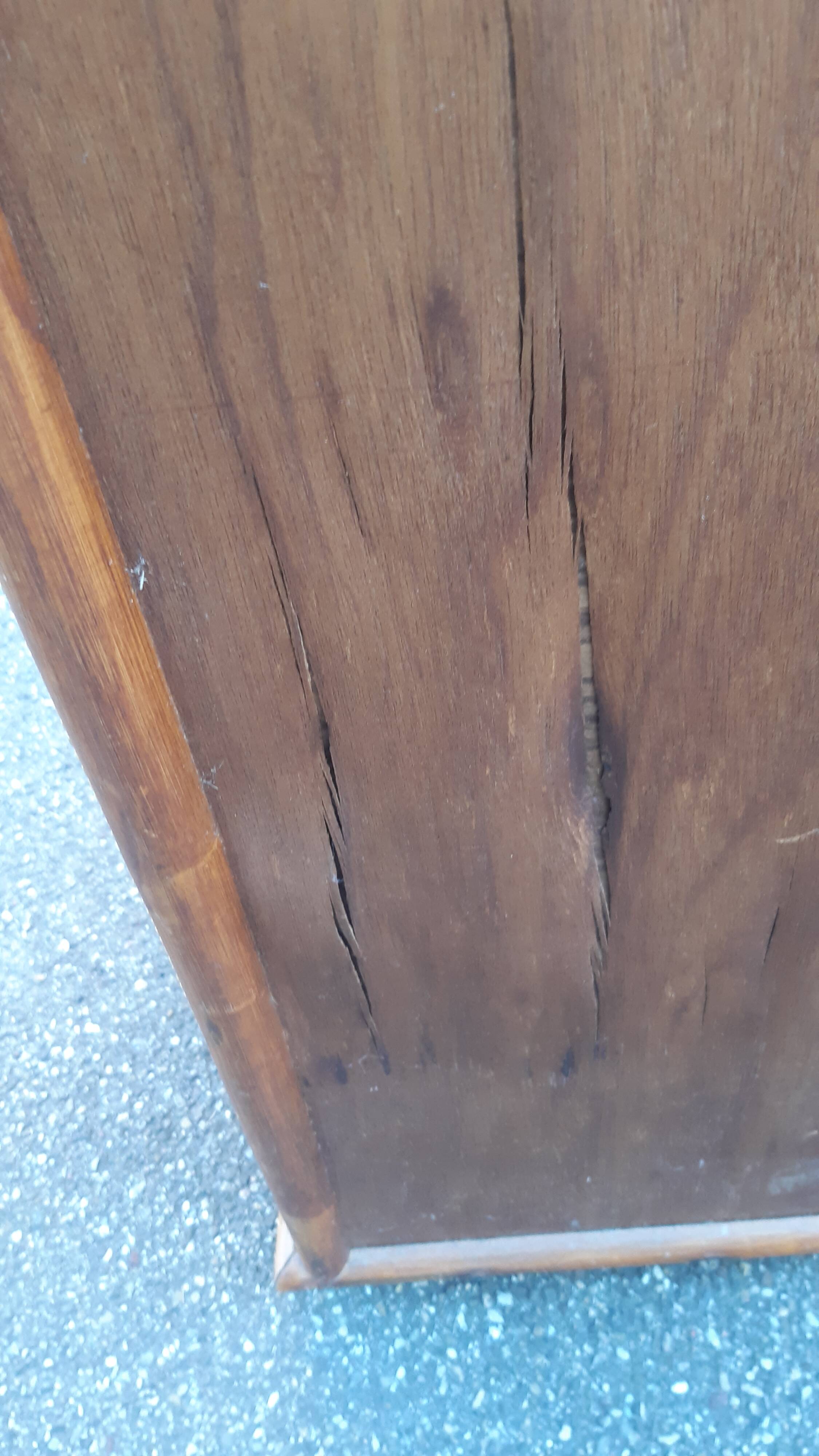 Commode osier et bambou