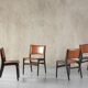 Model 89 Teak And Leather Chairs Erik Buch For Pol Dinesen, Denmark, 1960's set of 4