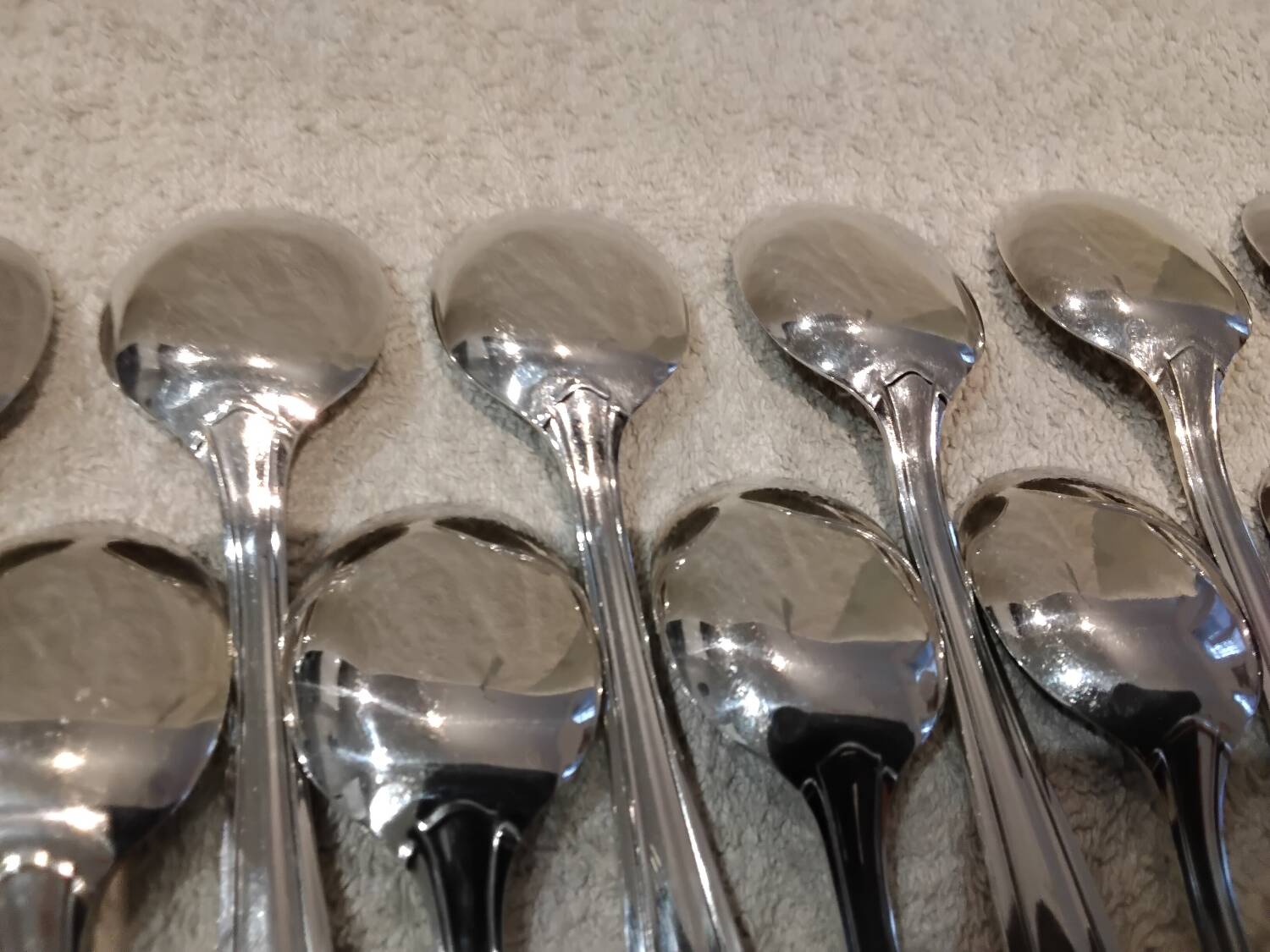 12 silver-plated ice cream scoops, goldsmith Frionnet, art deco style