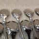 12 silver-plated ice cream scoops, goldsmith Frionnet, art deco style