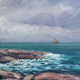 Oil painting - seascape Brittany