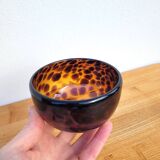Leopard glass empty pocket bowl
