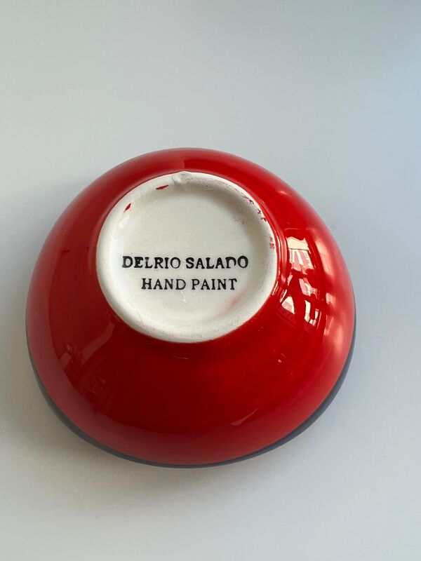Lot de 12 coupelles design vintage céramique Delrio Salado