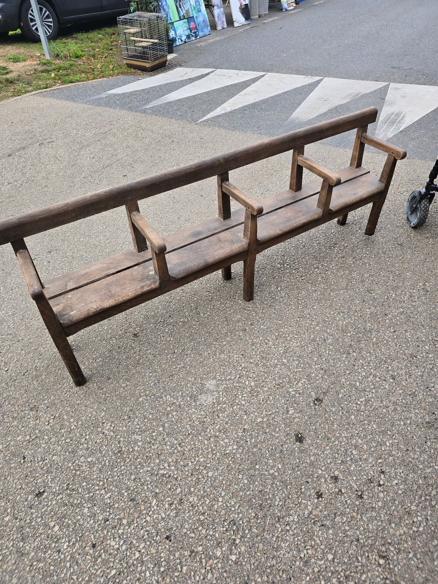 Children's wooden bench