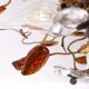 Wonderful gilded florentine flush mount light by Banci Firenze 1970s Italy