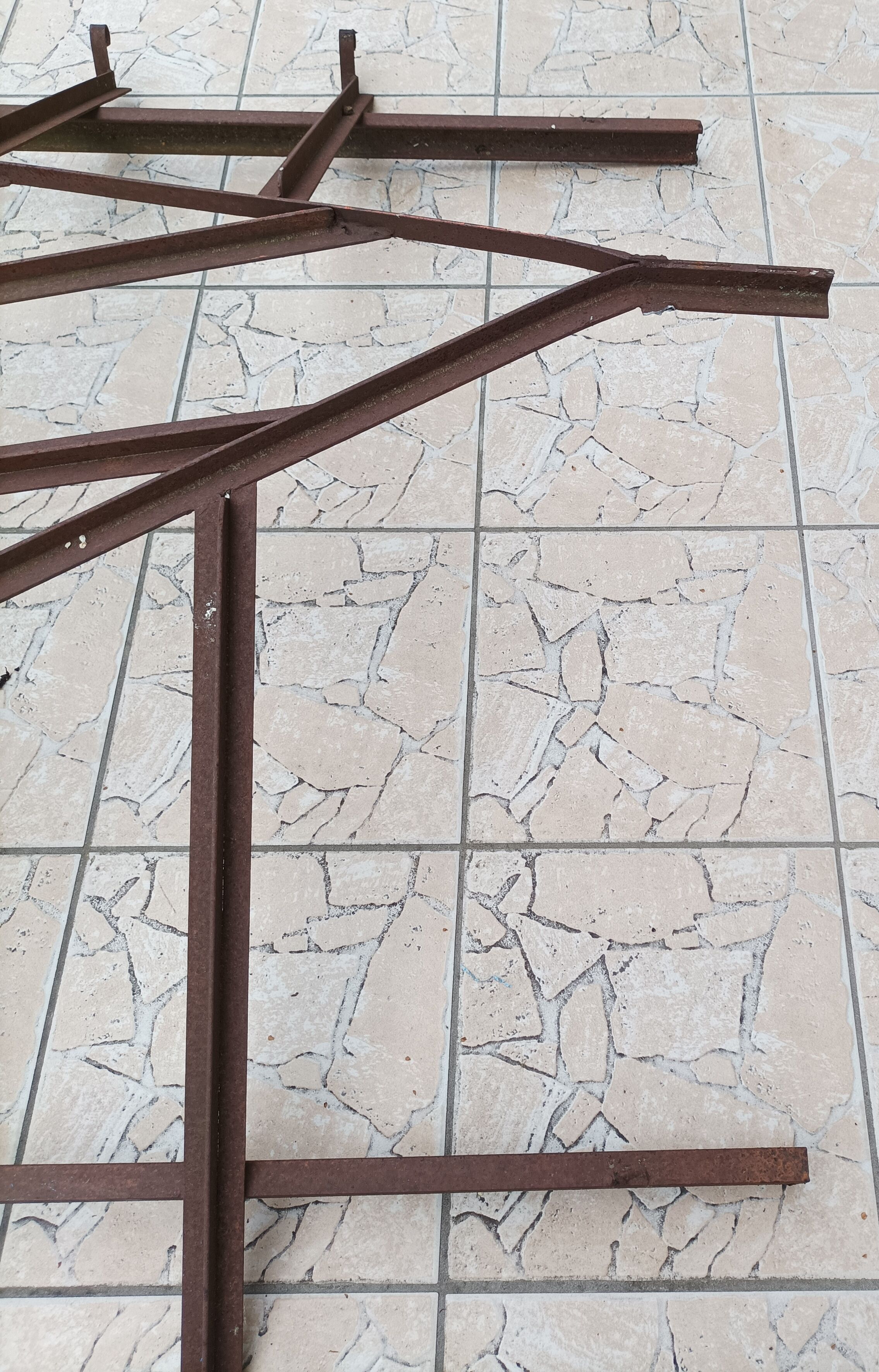 Old wrought iron canopy