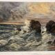 Vintage marine painting