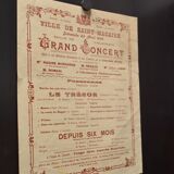 Poster "Grand Concert" - City of Saint-Macaire - 1934