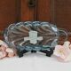 Davidson Handmade English Blue Crystal Jewelry Dish