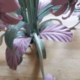 Lustre iron and painted sheet flowers camellias