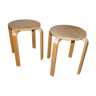 E60 stools by Aalto Alvar for Artek 1960
