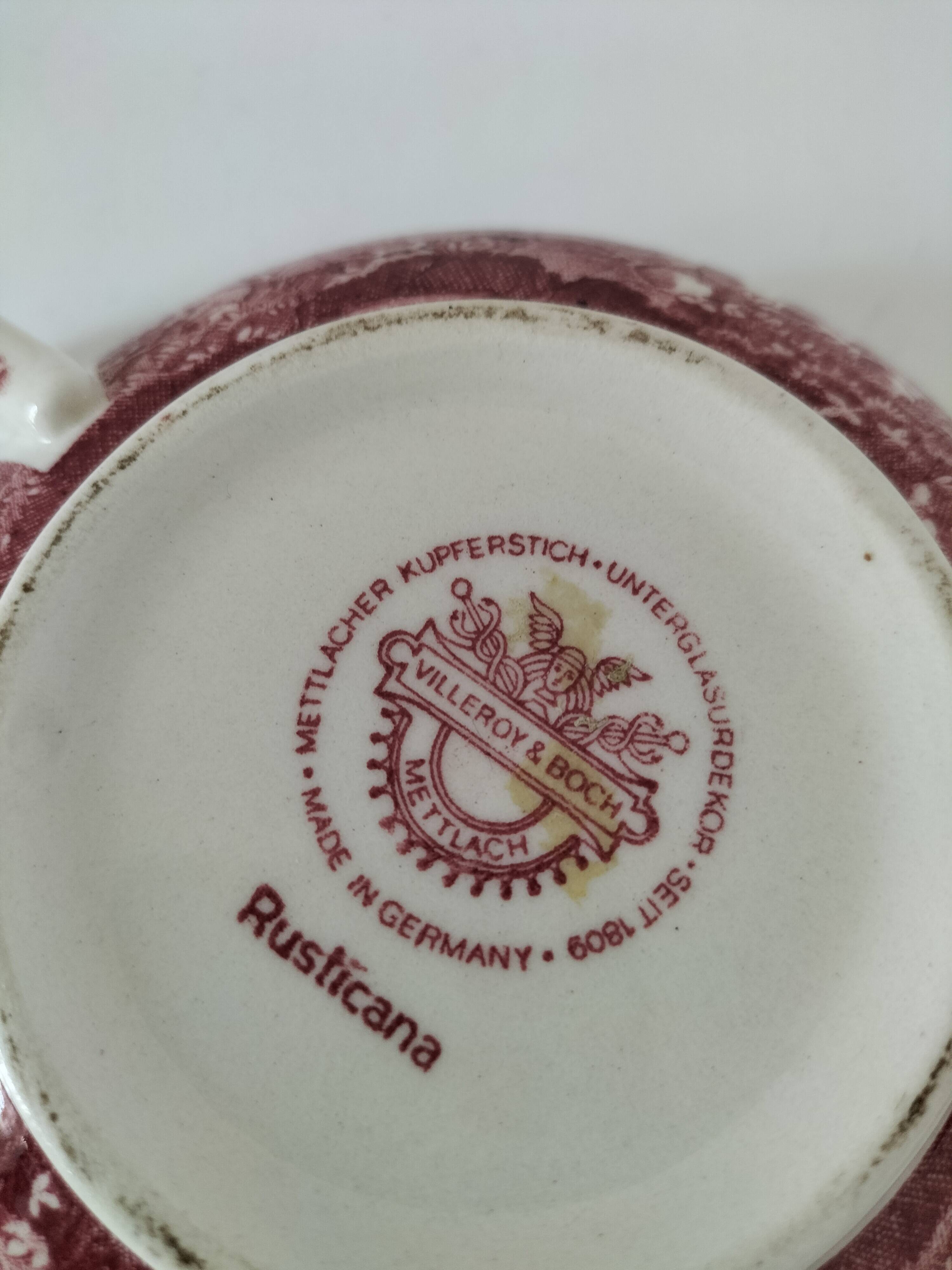 Villeroy and Boch Rusticana two-handled cup and saucer