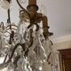 brass and crystal chandelier