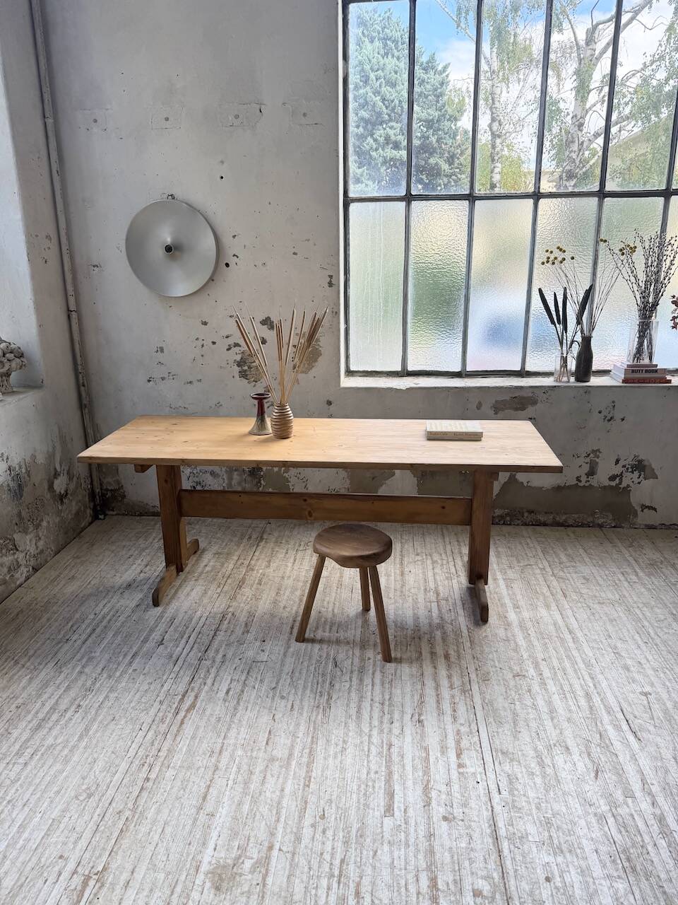 Perriand mountain furniture pine dining table